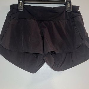 Black Lululemon speed up shorts!